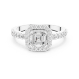 Gold Ring DDLR-765, White Gold, view 4