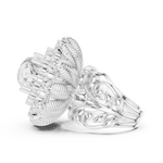 Gold Ring DDLR-752, White Gold, view 3