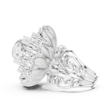 Gold Ring DDLR-752, White Gold, view 3