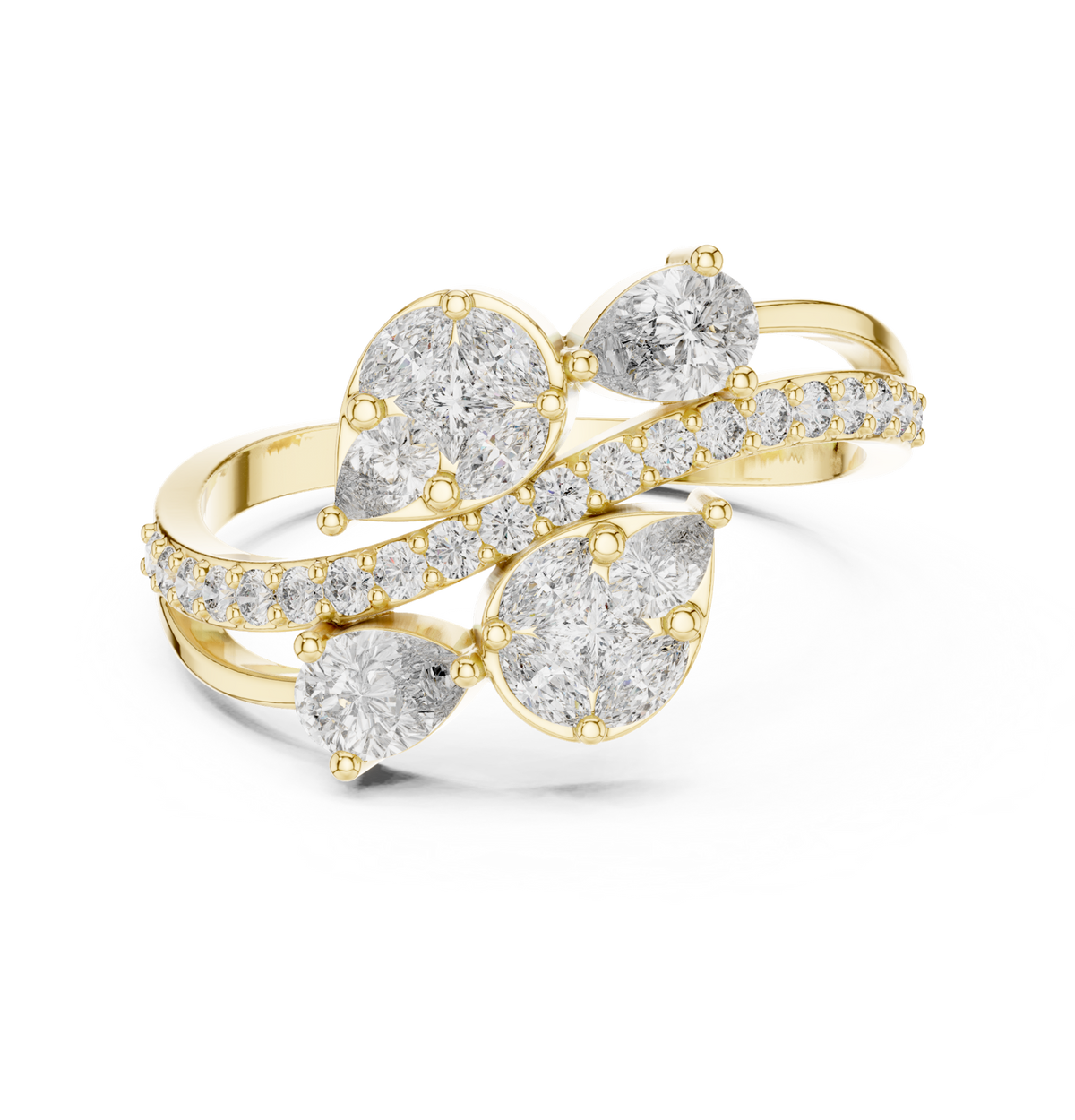 Gold Ring HLR -58, Yellow Gold