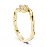 Gold Ring DDLR-841, Yellow Gold, view 1
