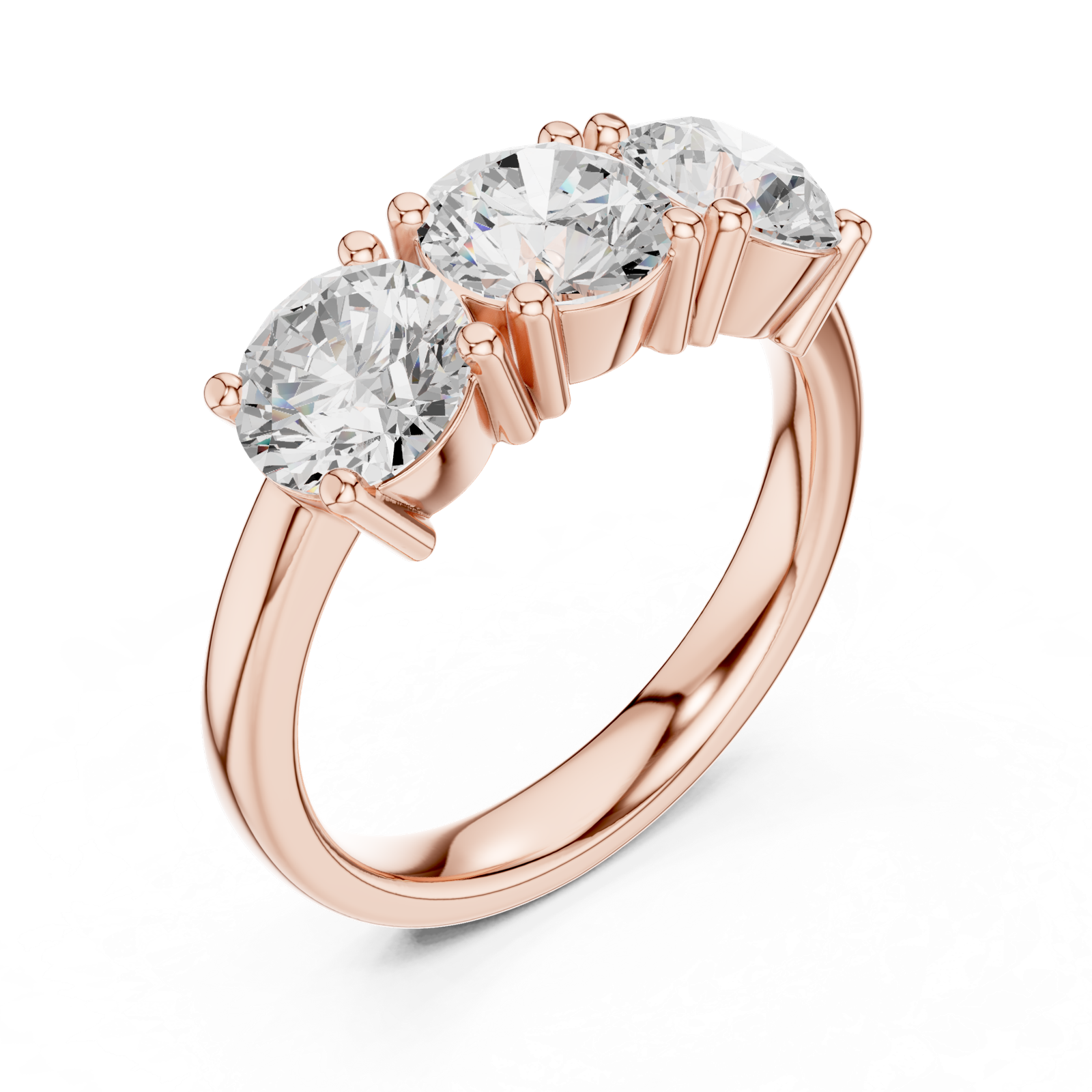 Gold Ring DDLR-613, Rose Gold, view 2