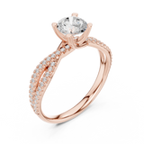 Gold Ring LR-0333, Rose Gold, view 2