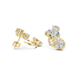 Gold Earrings AGDER-221, Yellow Gold, view 1