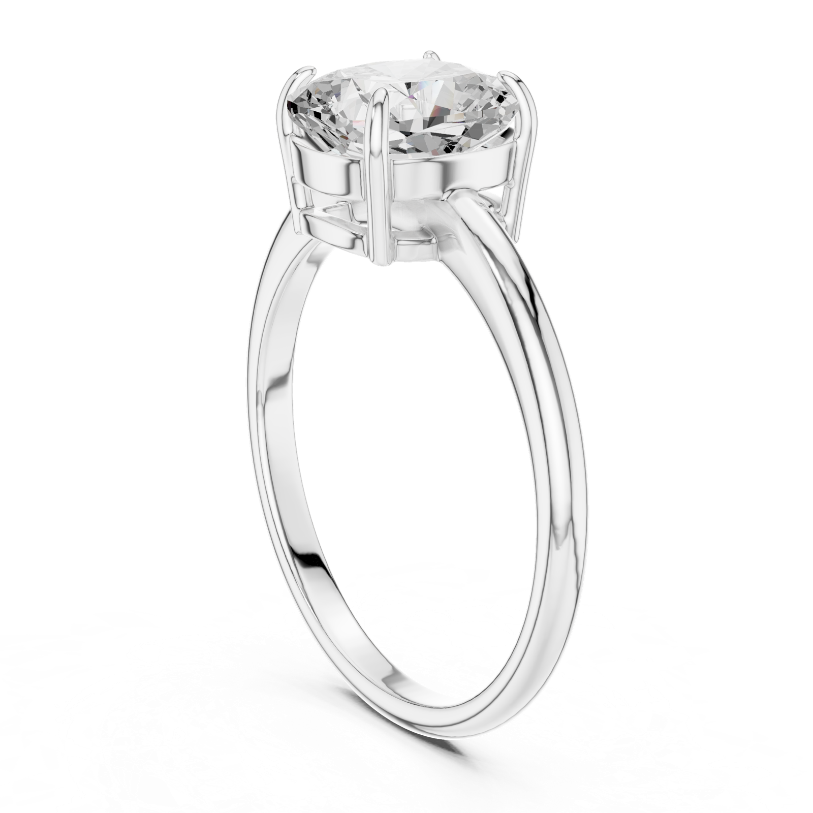Gold Ring DDLR-808, White Gold, view 1