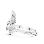 Gold Ring 00001L (41), White Gold, view 3