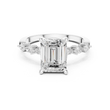 Gold Ring DDLR-1004, White Gold, view 4