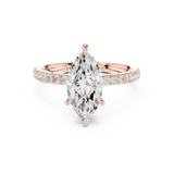 Gold Ring DDLR-256, Rose Gold, view 4