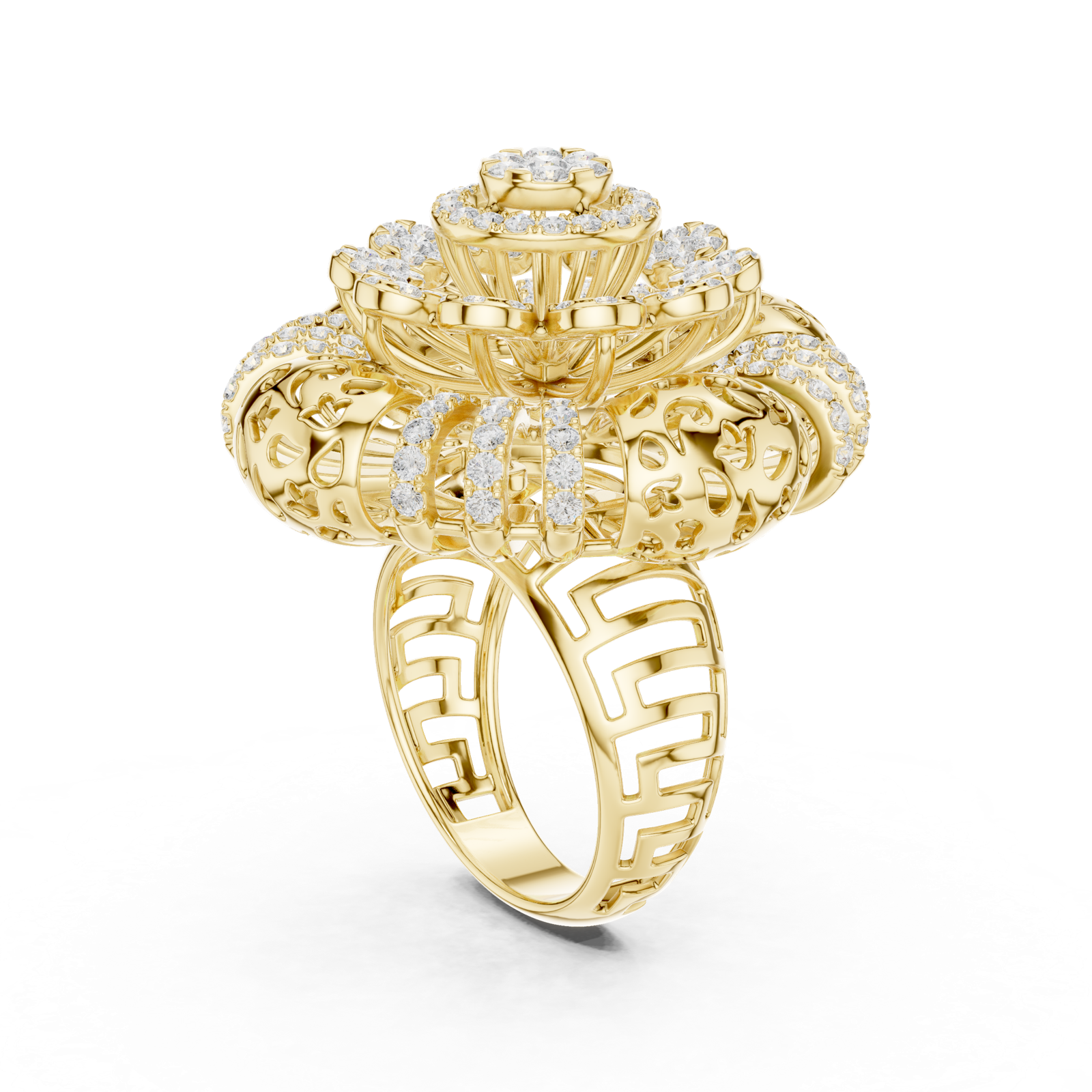 Gold Ring DDLR-774, Yellow Gold, view 1