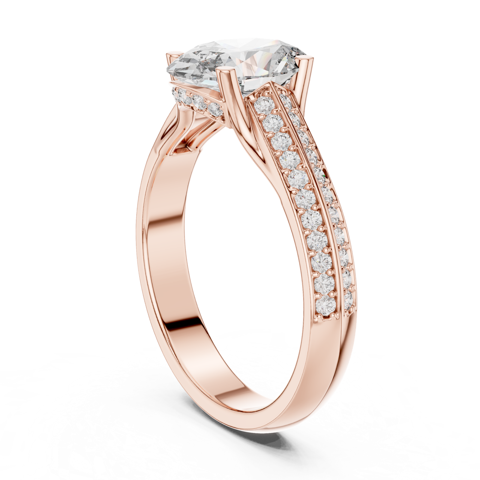 Gold Ring DDLR-192, Rose Gold