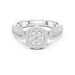 Gold Ring DDLR-755, White Gold, view 4
