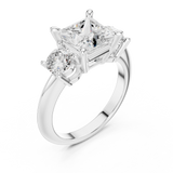 Gold Ring DDLR-904, White Gold, view 2
