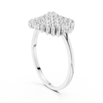 Gold Ring DR-6304, White Gold, view 1