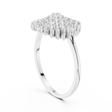 Gold Ring DR-6304, White Gold, view 1