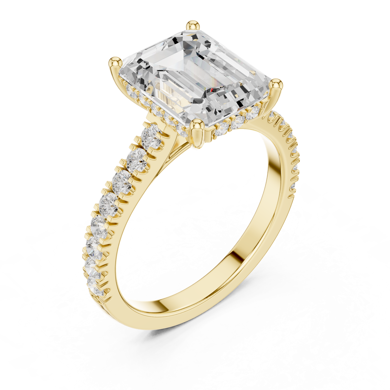 Gold Ring DDLR-773, Yellow Gold, view 2
