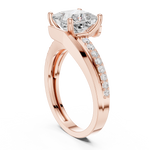 Gold Ring DDLR-395, Rose Gold, view 1