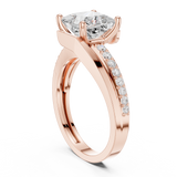 Gold Ring DDLR-395, Rose Gold, view 1