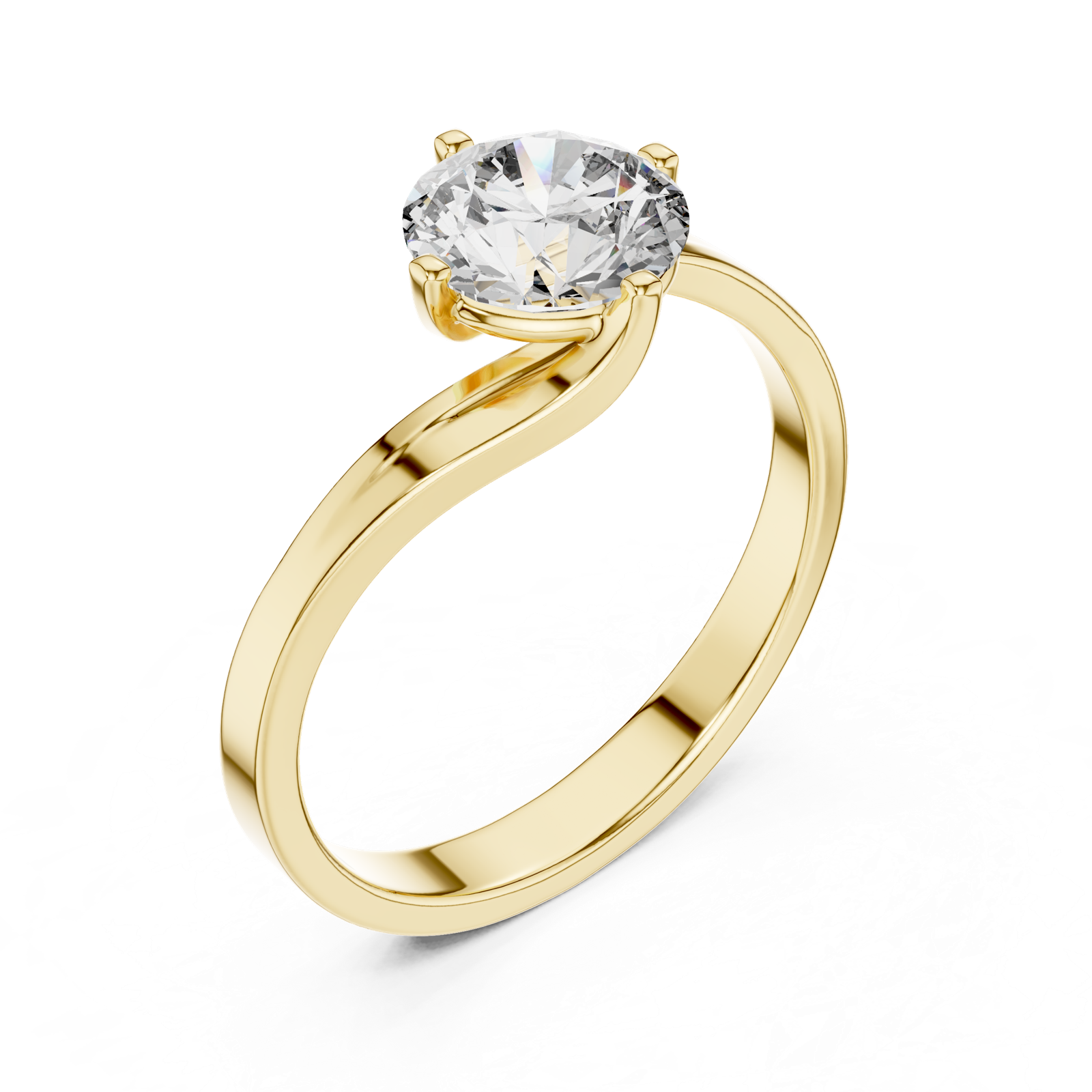 Gold Ring LR-0013, Yellow Gold, view 2