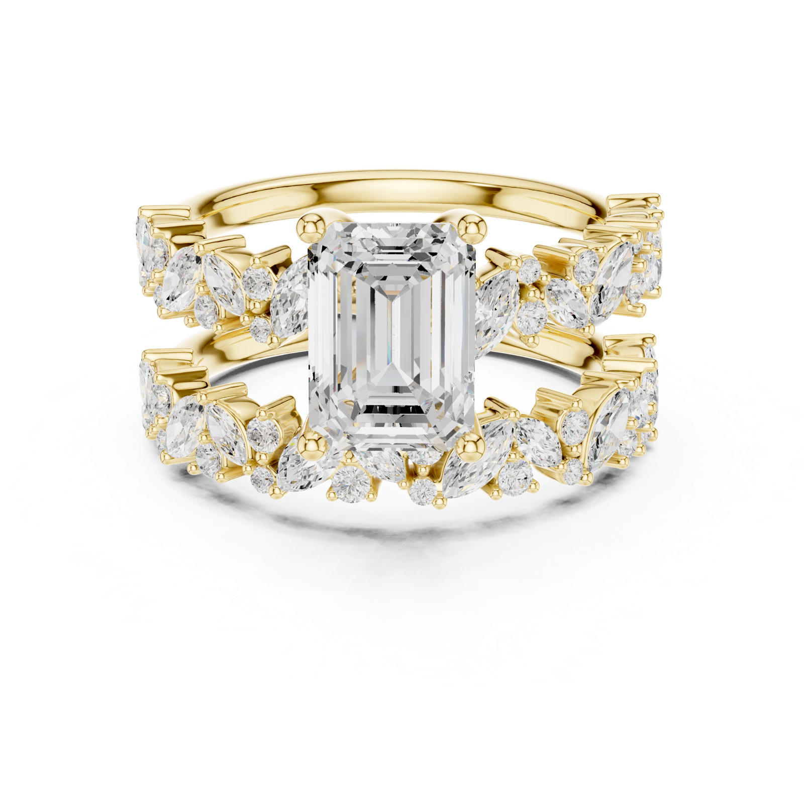 Gold Ring DDLR-443, Yellow Gold, view 4