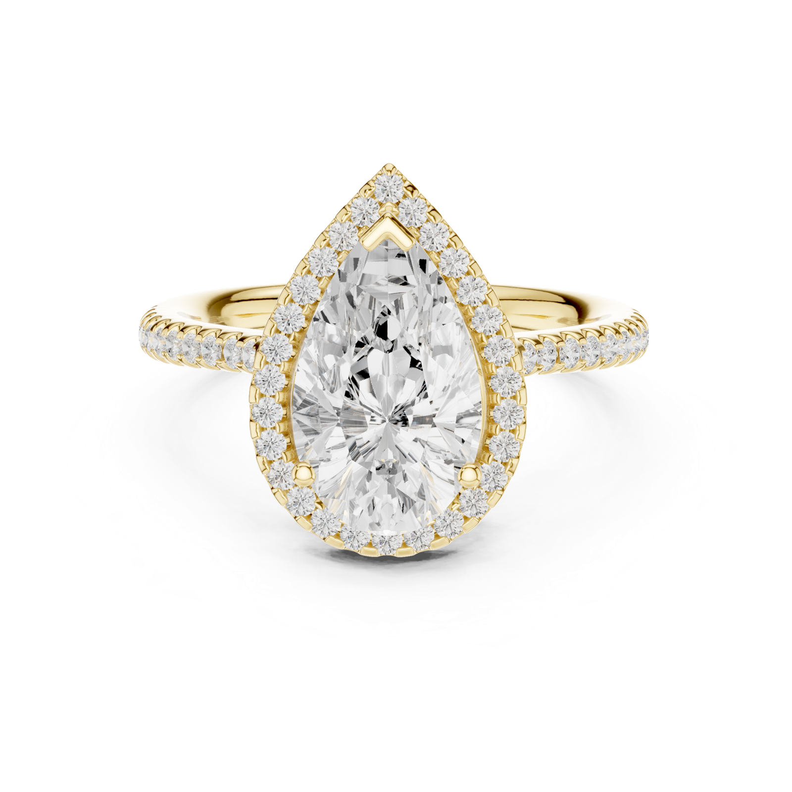 Gold Ring DDLR-747, Yellow Gold, view 4