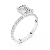 Gold Ring DDLR-1065, White Gold, view 2