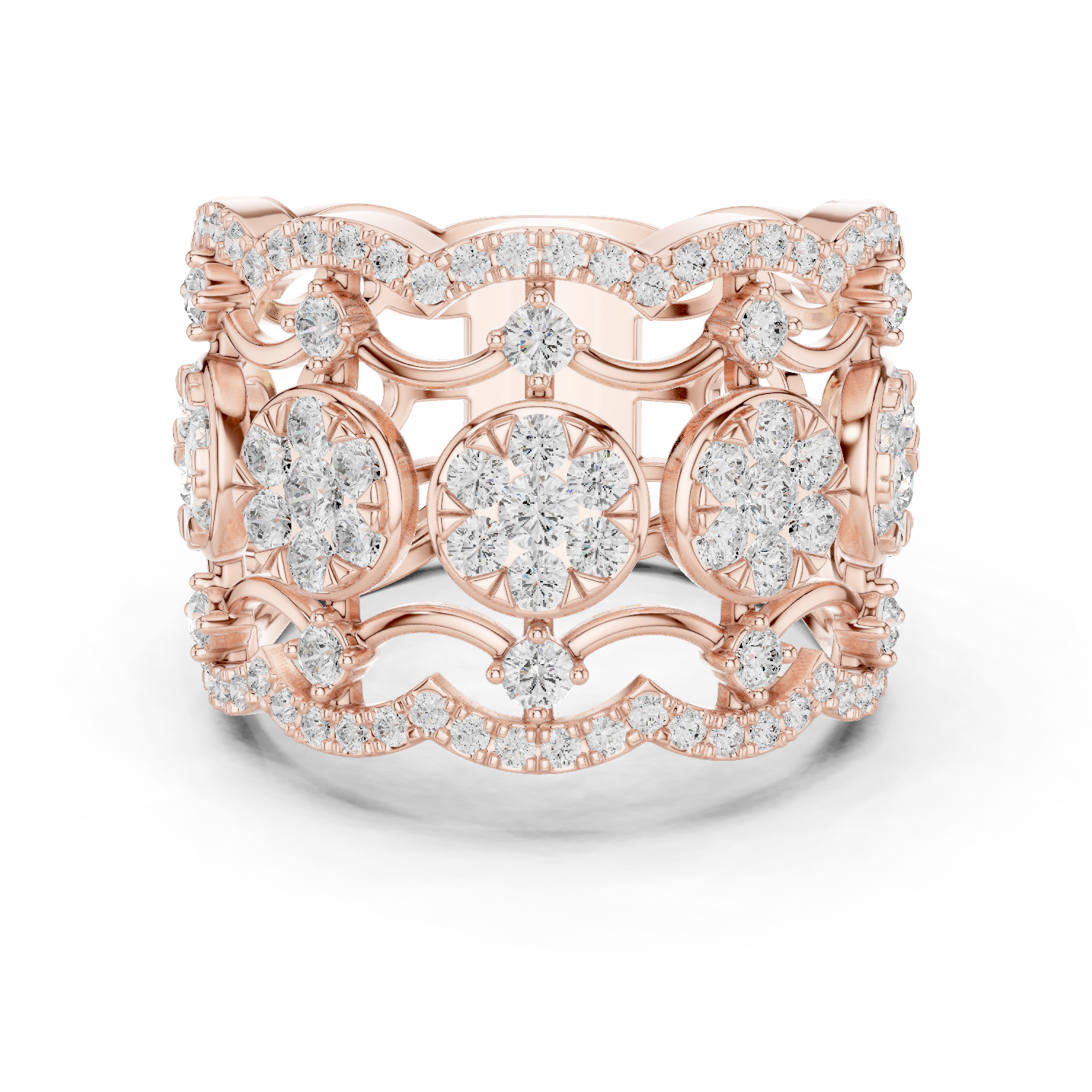 Gold Ring DDLR-818, Rose Gold