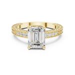 Gold Ring DDLR-978, Yellow Gold, view 4
