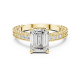 Gold Ring DDLR-978, Yellow Gold, view 4