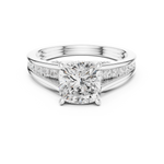 Gold Ring DDLR-993, White Gold, view 4