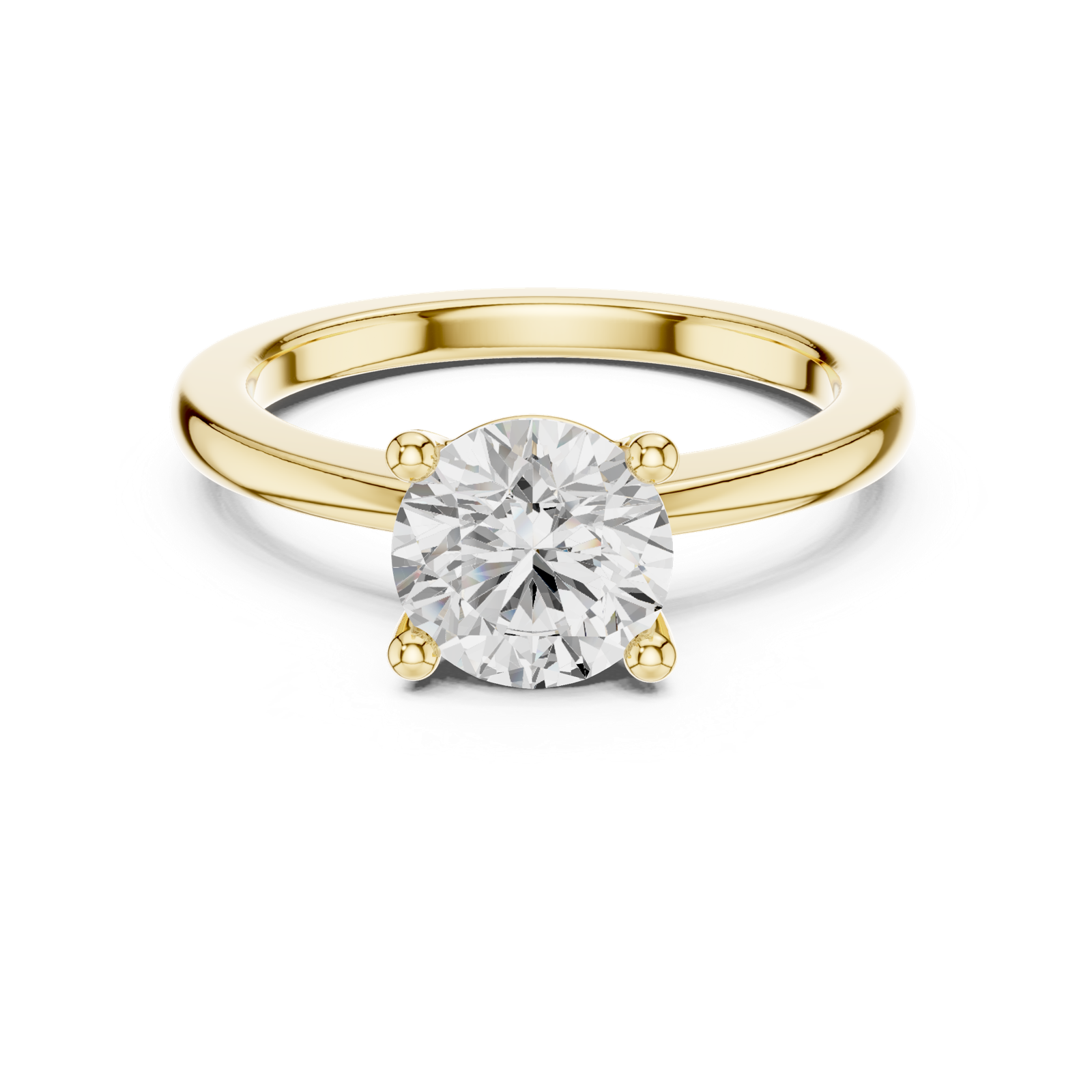 Gold Ring DDLR-848, Yellow Gold, view 4