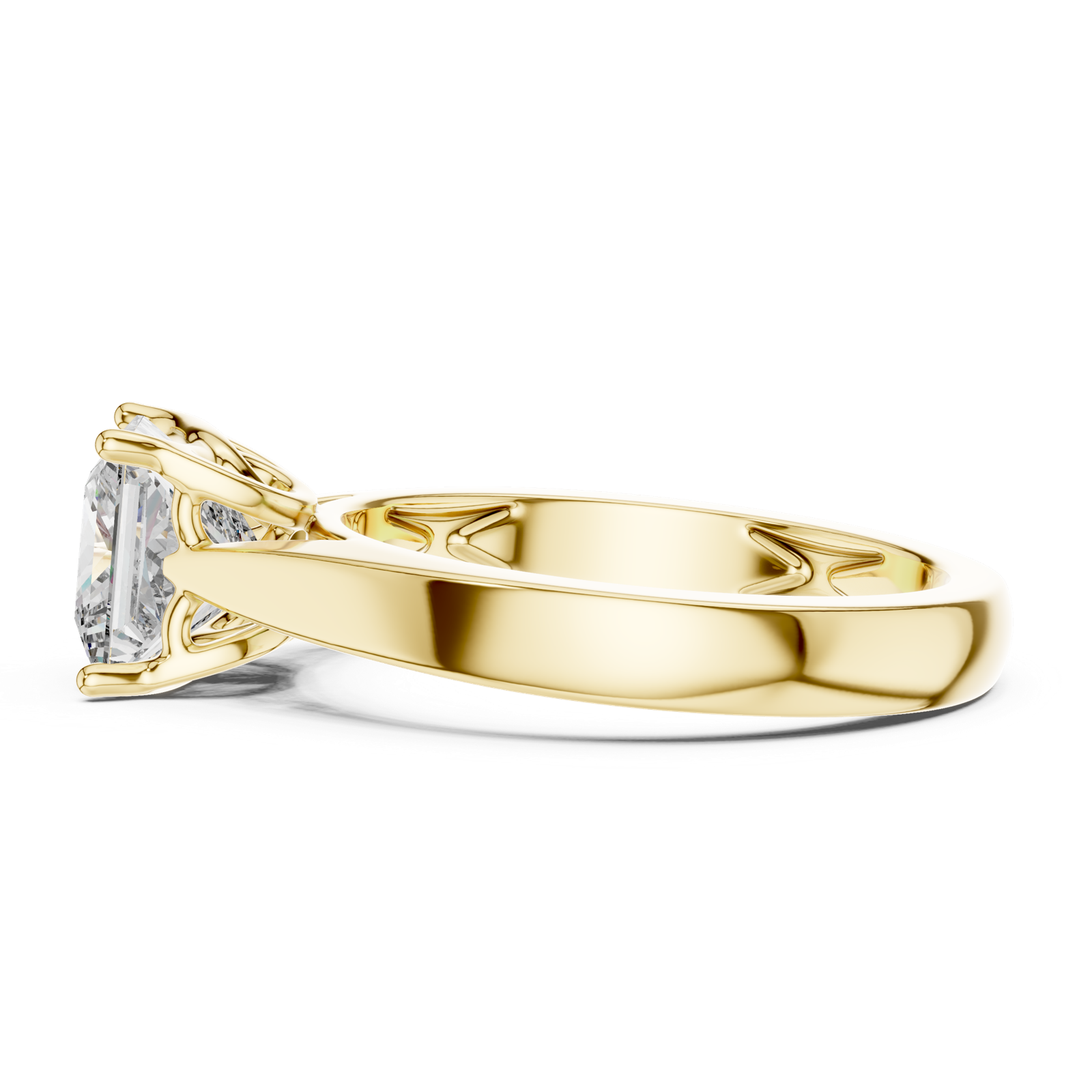 Gold Ring DDLR-052, Yellow Gold, view 3