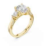 Gold Ring DDLR-1043, Yellow Gold, view 2