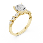 Gold Ring DDLR-1006, Yellow Gold, view 2