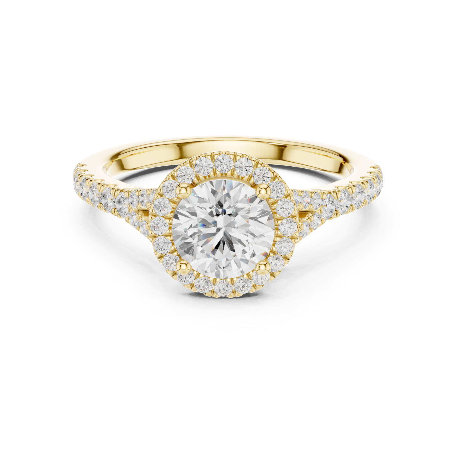 Gold Ring DDLR-914, Yellow Gold, view 4
