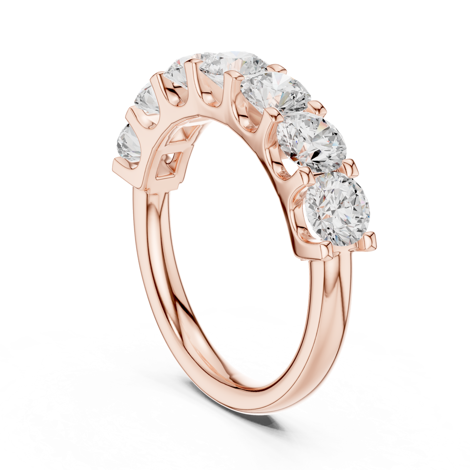 Gold Ring DDLR-684, Rose Gold, view 1