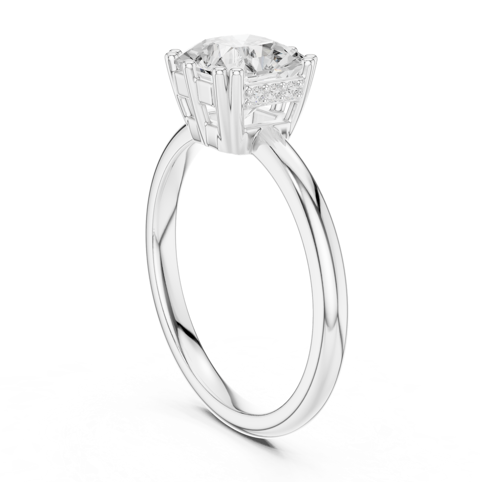 Gold Ring DDLR-924, White Gold, view 1