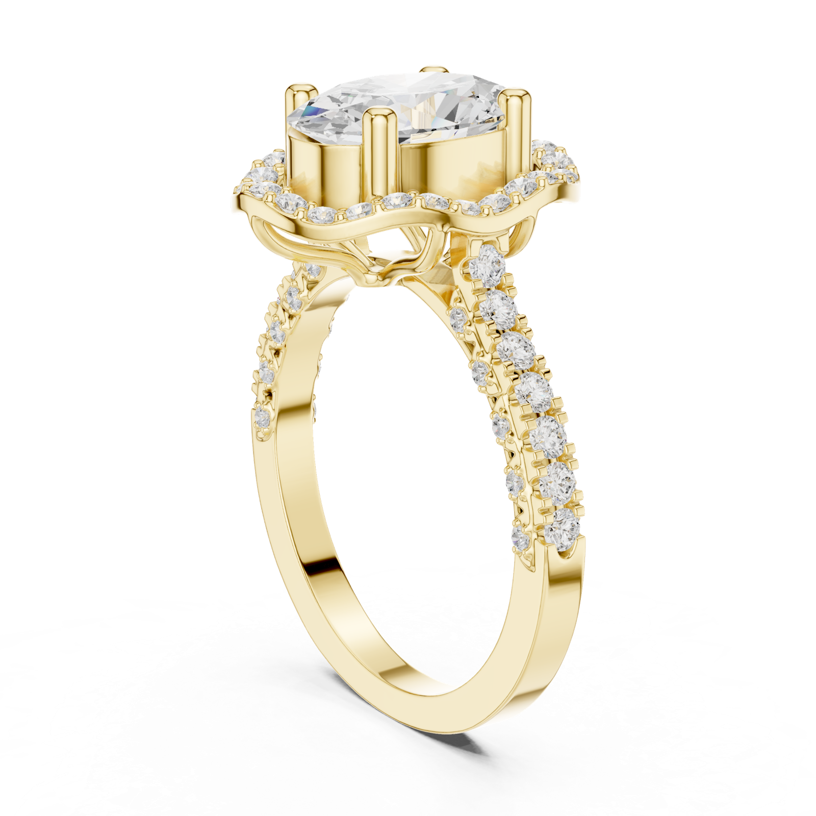 Gold Ring DDLR-410, Yellow Gold