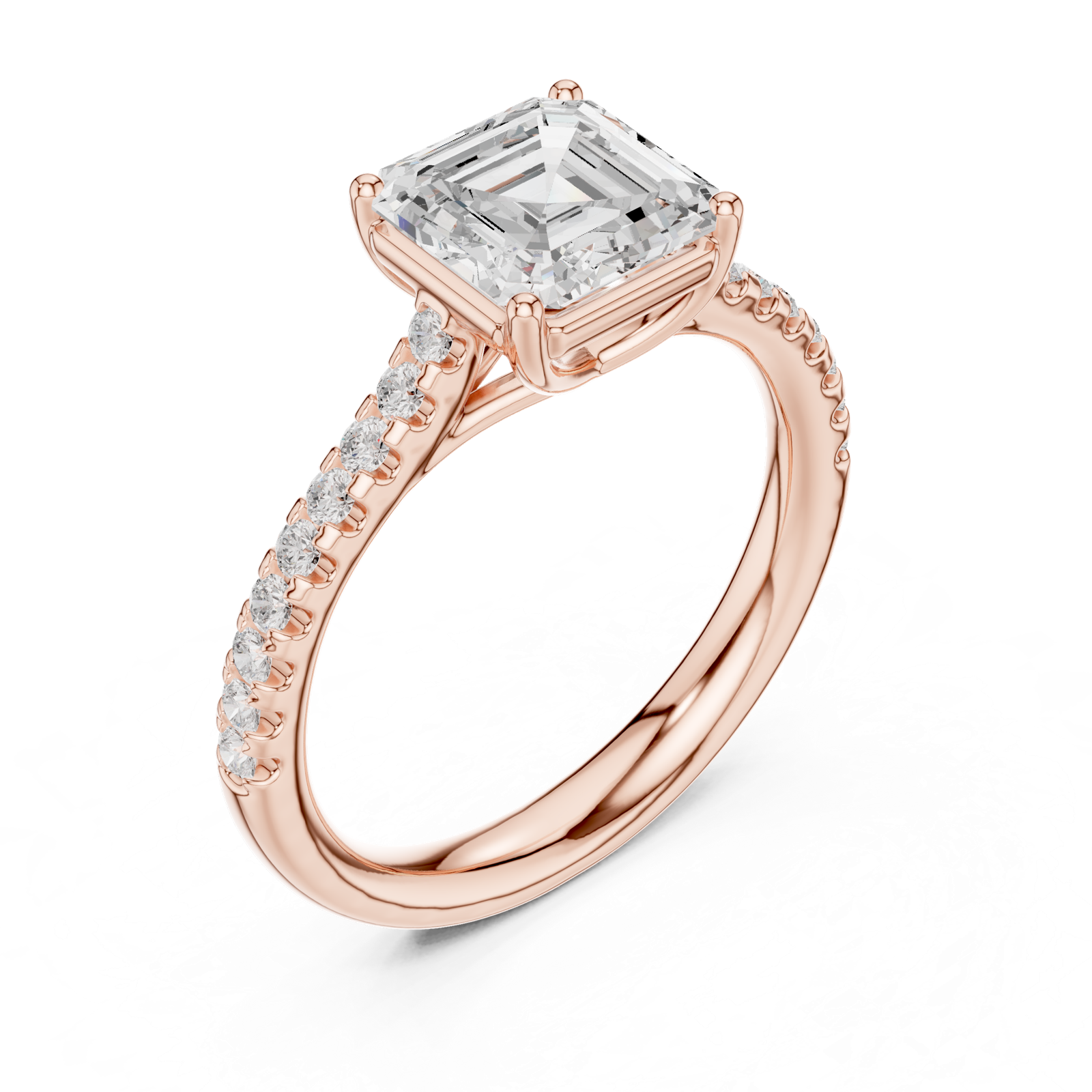 Gold Ring DDLR-730, Rose Gold, view 2