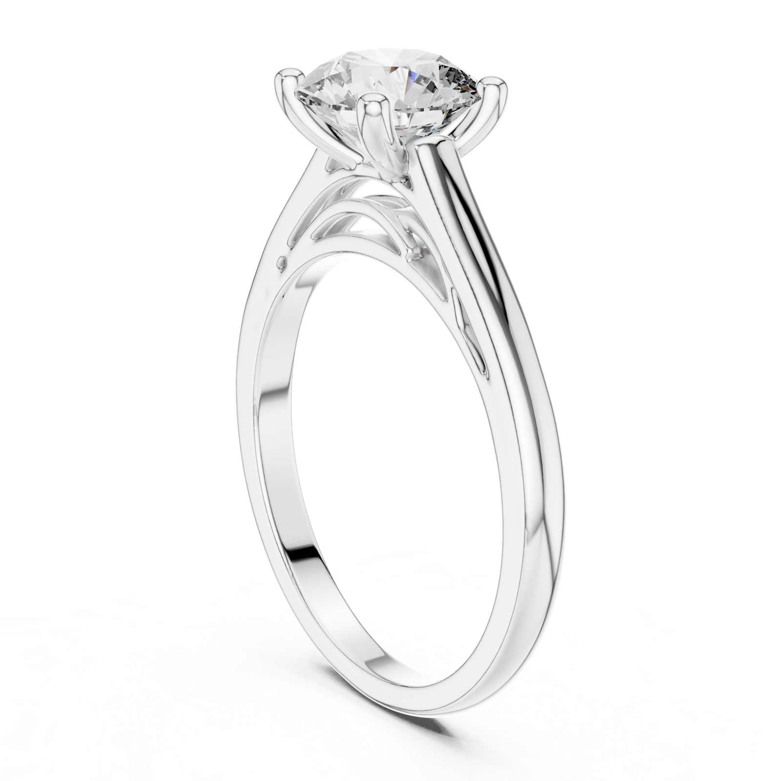 Gold Ring DDLR-159, White Gold