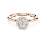 Gold Ring LR-0215, Rose Gold, view 4