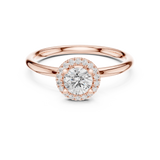 Gold Ring LR-0215, Rose Gold, view 4