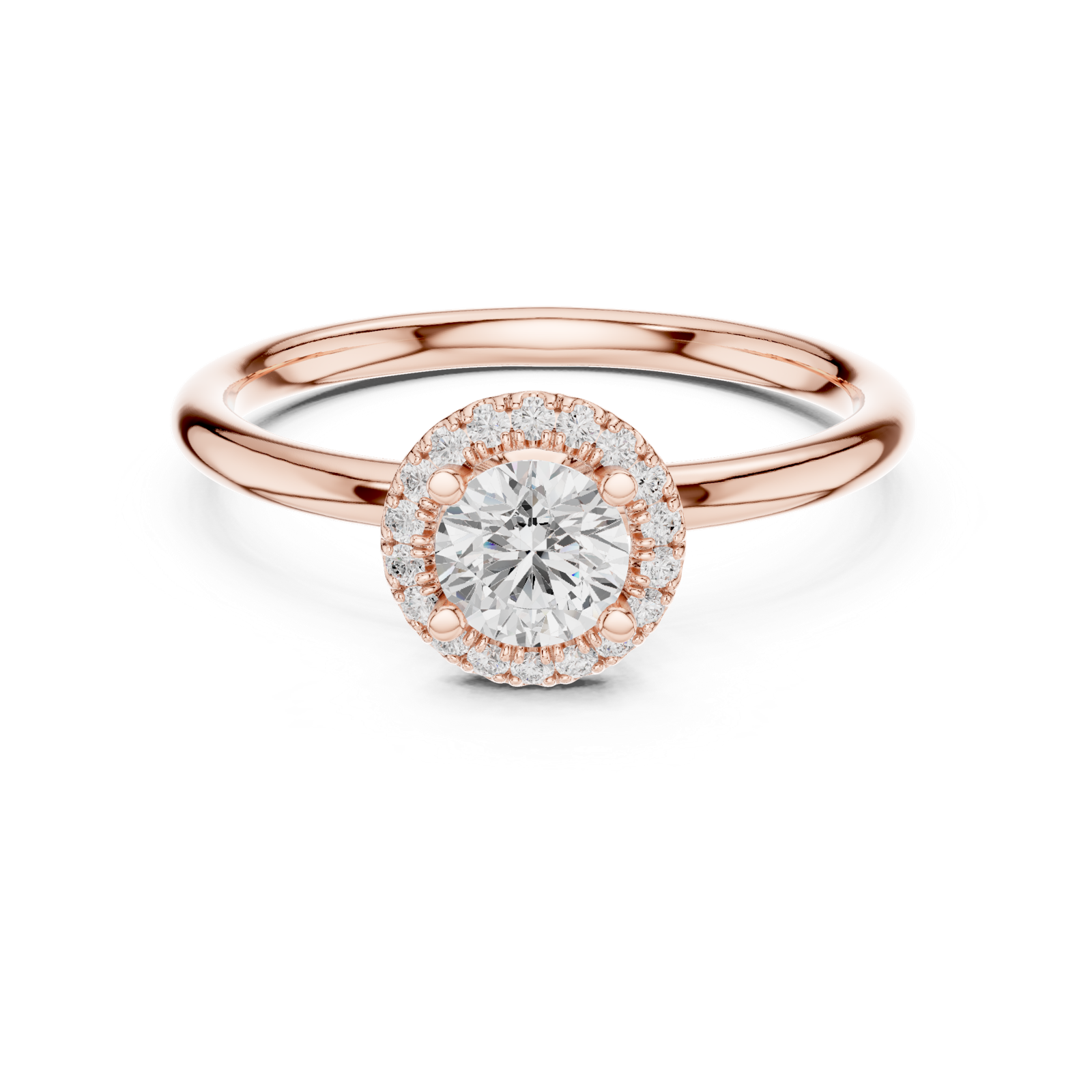 Gold Ring LR-0215, Rose Gold, view 4