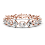 14K Solid Gold Lab Diamond Bracelet, Rose Gold