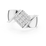 Gold Ring SBMR(17), White Gold, view 4