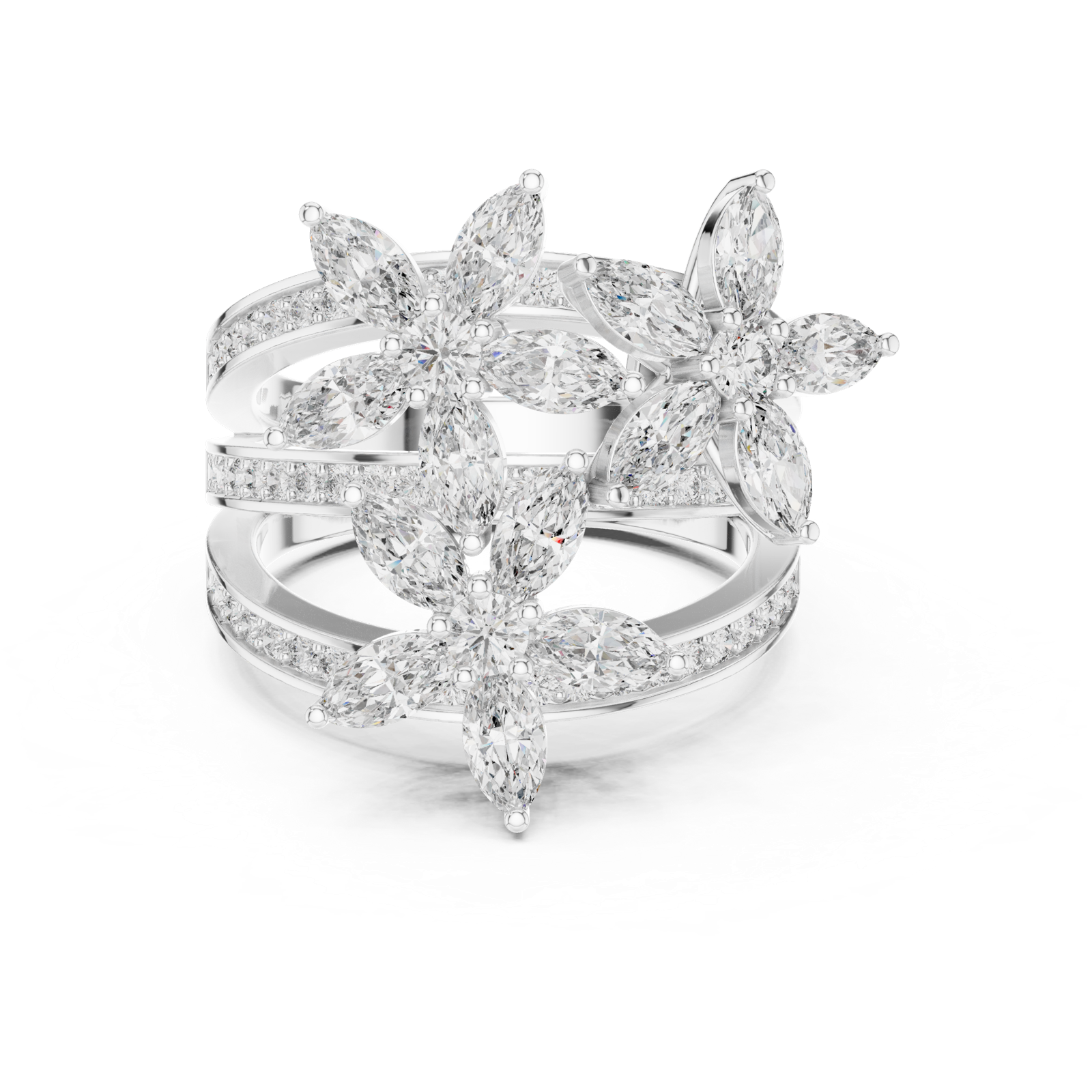 Gold Pendant 9-10011L_26, White Gold