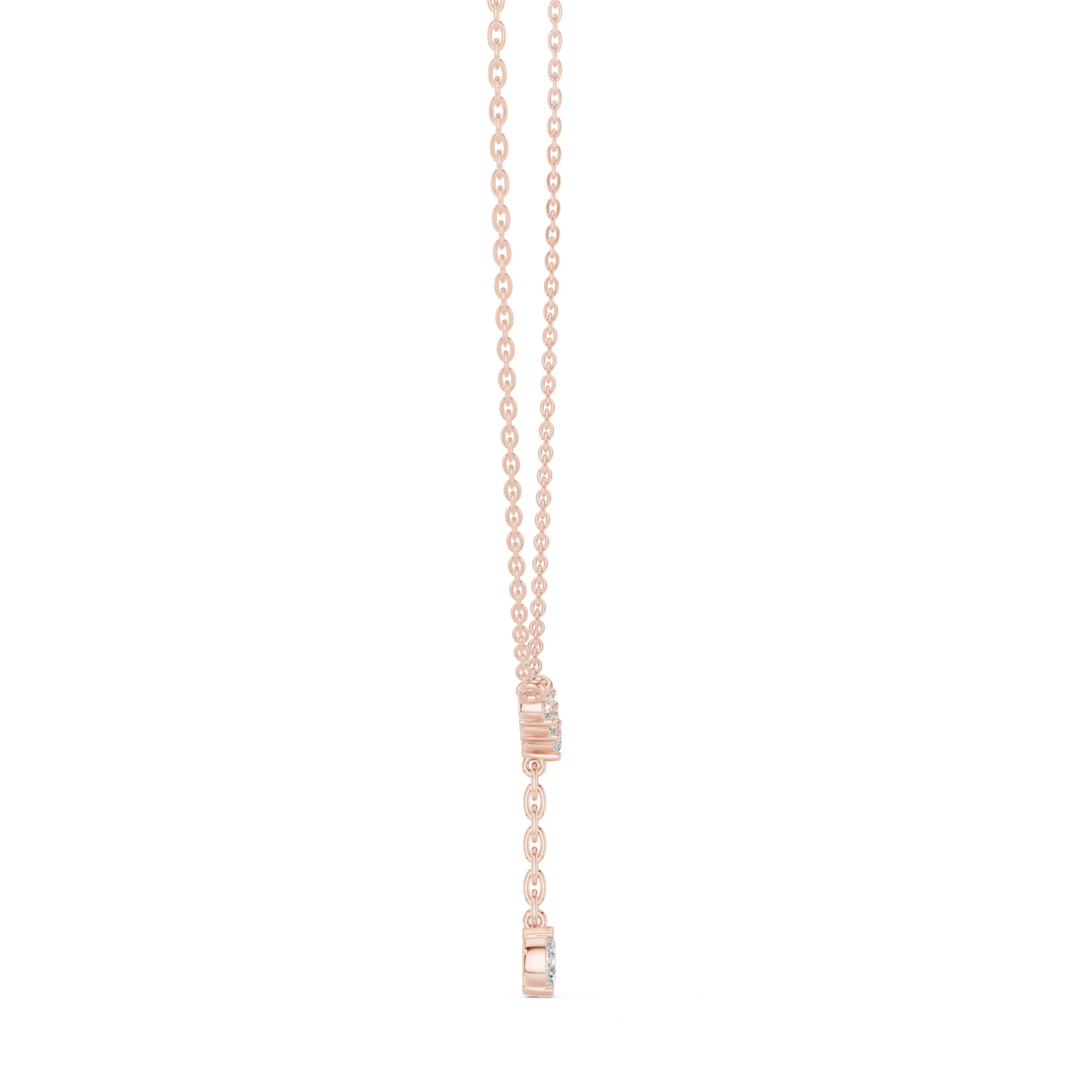 Gold Pendant GPD-0032, Rose Gold, view 3