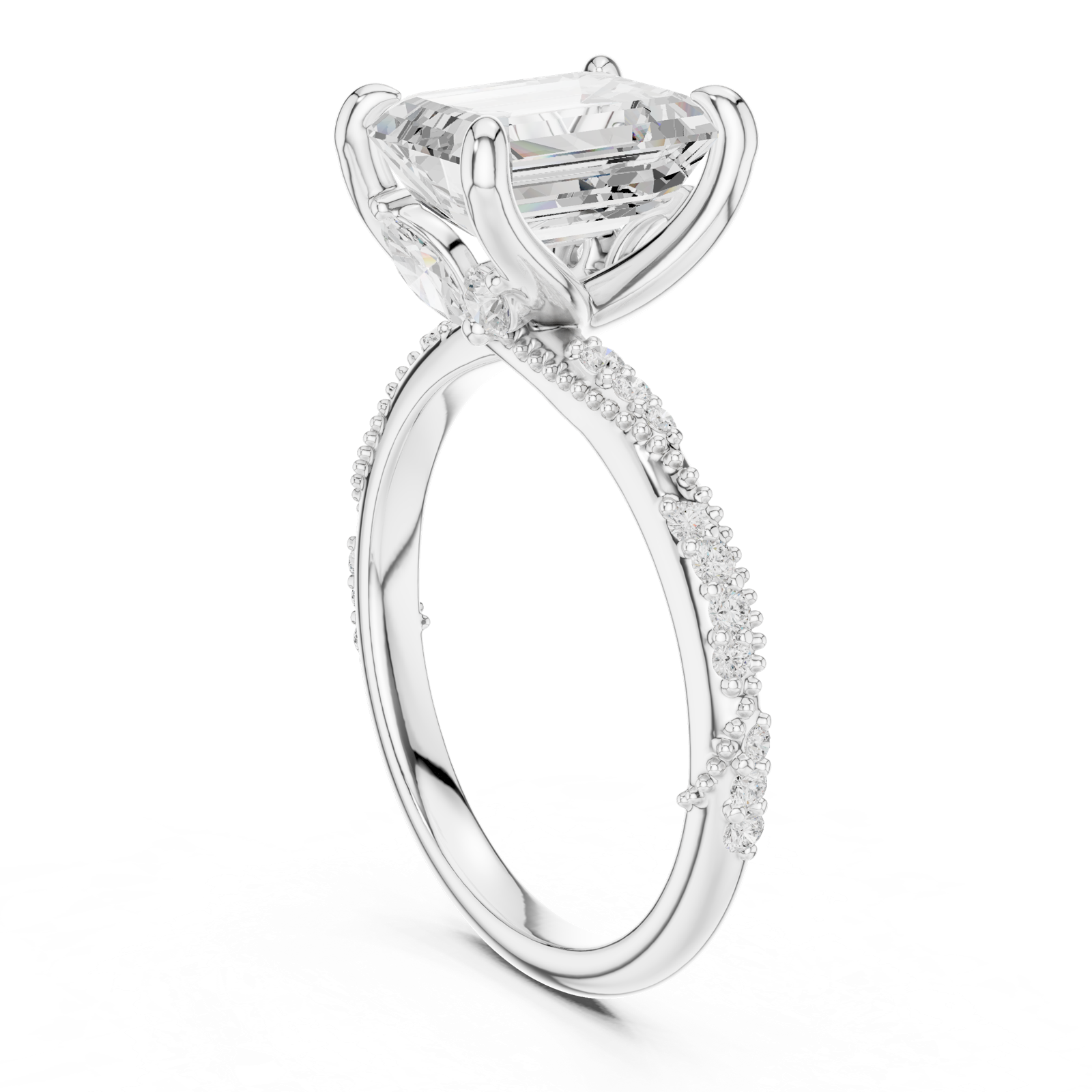 Gold Ring DDLR-963, White Gold
