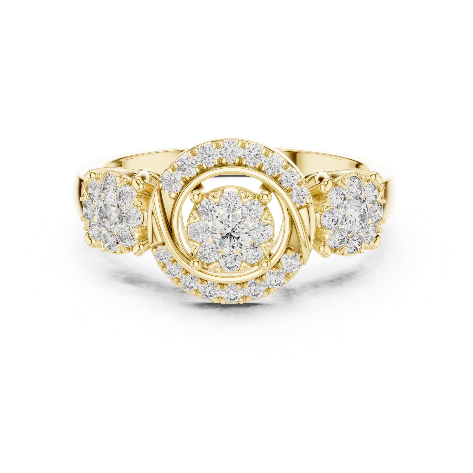 Gold Ring 19-120022L, Yellow Gold, view 4