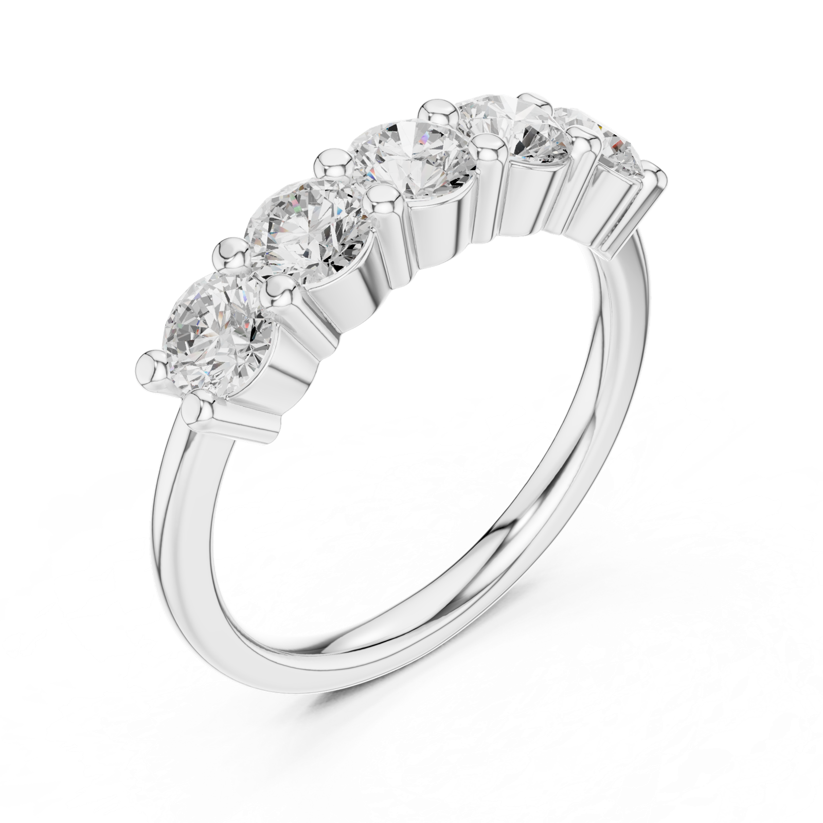 Gold Ring DDLR-616, White Gold, view 2