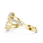 Gold Ring HLR -58, Yellow Gold, view 3